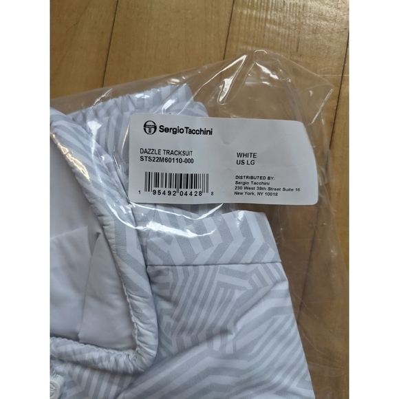 NWT Sergio Tacchini | Dazzle Tracksuit in White/Gray - Picture 7 of 10